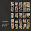 Retro Artistic Background Journal Decoration Base Material 50 Pieces