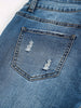 YIWEIDI High Waist Distressed Denim Jeans With Star Print, Stretchy And Comfortable, Four-Season Wear, Machine Washable