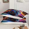 Leopard Comforter Set Rainbow Comforter, Cheetah Printed Bedding Set, Colorful Animal Duvet Set with 1 Comforter and 2 Pillowcases
