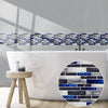 Simulation Marble Embossed Mosaic Pattern Tile Sticker Kitchen Bathroom Wash Basin Decoration