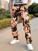 Men'S Fashion Camo Print Jeans, Cotton Blend, Medium Stretch Skinny Fit, with Embroidered Detail, Zipper Fly, Front Pockets, Back Pockets with Chain Hem, for All-Season Woven Trousers