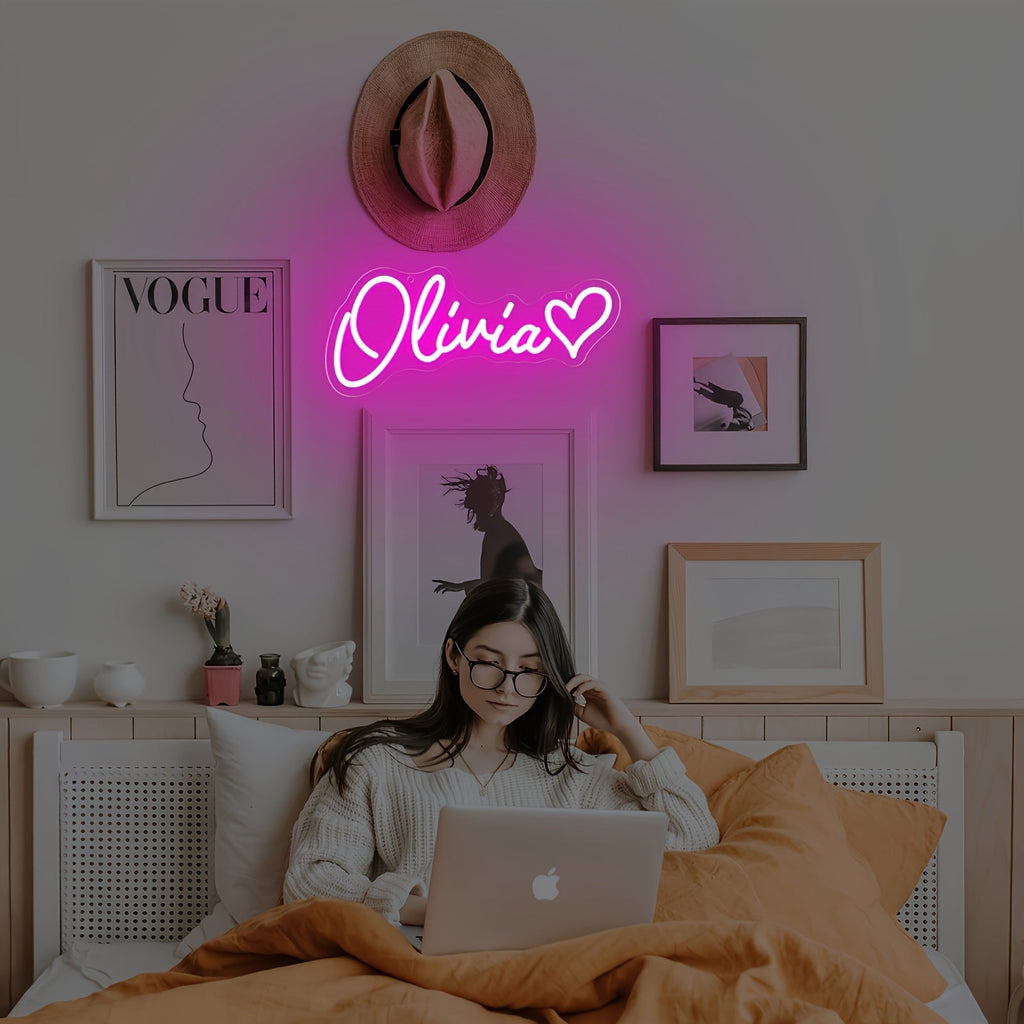 Custom Neon Sign Decor - Homeowners, Party Planners, Event Decorators, Gift Givers - Dimmable, Wall mount, Push Button Type, LED Lights, USB - Suitable for Bedroom, Party, Wedding