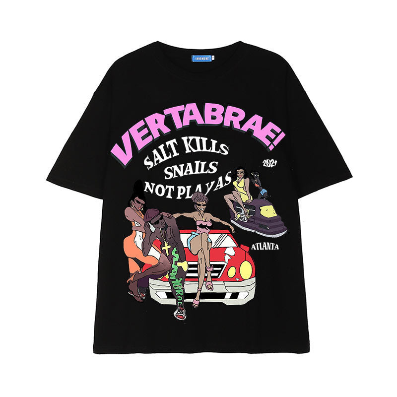 Men's Retro Short-sleeved T-shirt