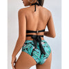New Style Swimsuit Three Piece Printed Sunscreen