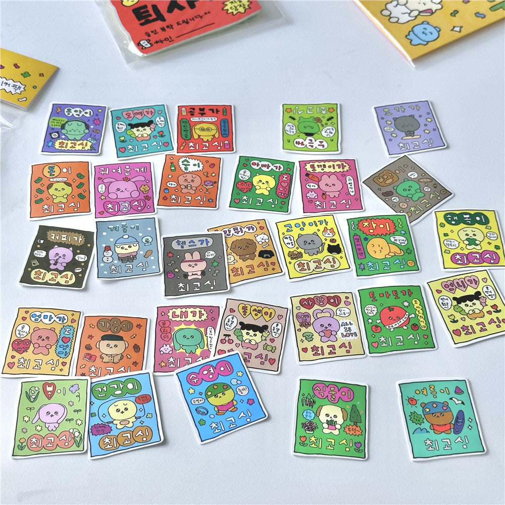 Magic Symbol Lucky Sticker Package Journal Material