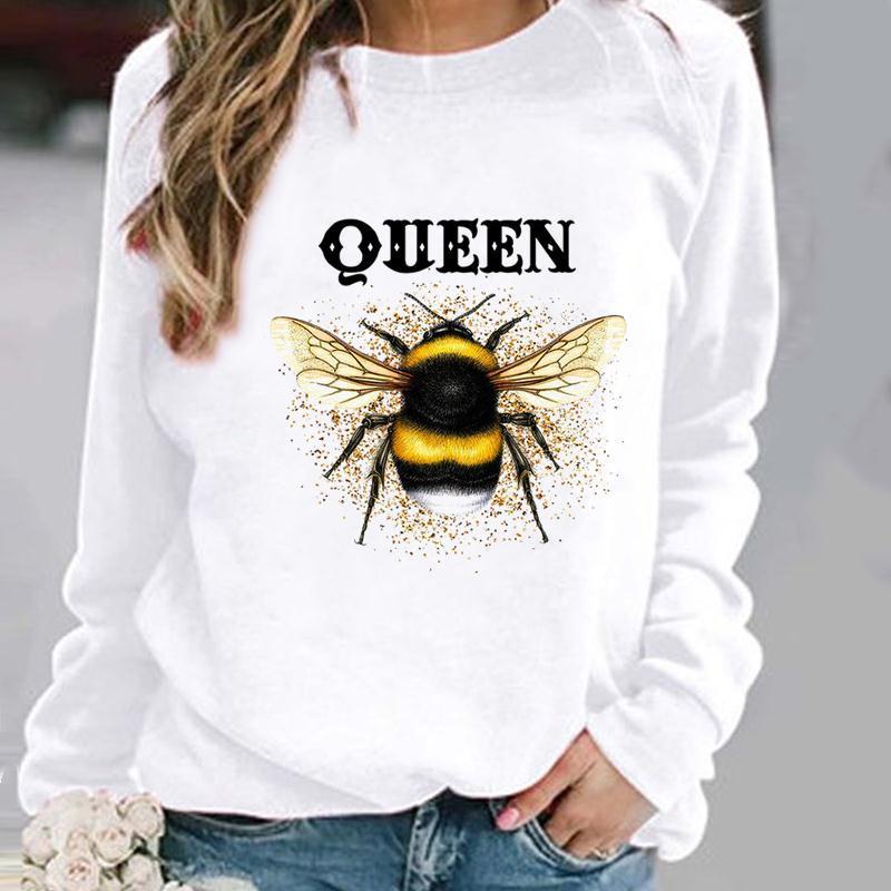 Women's Fashion Casual Round Neck Geometric Pattern Printed Sports Sweater