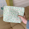 Floral Cotton Artistic Cosmetic Bag Women