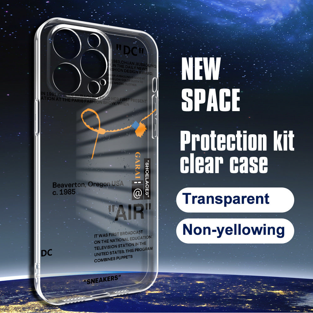 Applicable To Phone Case English Letters All-inclusive Lens Drop-resistant Protective Cover