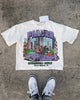 High Street Skull Money Printing Oversized Pattern  Gothic Cotton T-shirt Harajuku Couple Y2g Shirt Short Sleeve