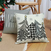 Set/4pcs, Home Linen Christmas Throw Pillowcases (18''x18''/45cm*45cm), Gray Gift, Letter Christmas Tree Gnome Pillowcases With Rustic Christmas Cushion Cover, Christmas Ornament For Home Sofa Farmhouse Bedroom Decor