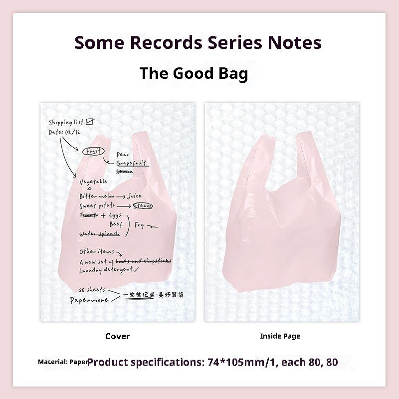 Notepad Simple Style Journal Decoration Learning Message
