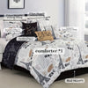 7pcs Christmas Halloween Decoration Comforter Set Stylish And Beautifully Printed 1 Comforter+2 Pillow Shams+1 Decorative Pillow+1 Breakfast Pillow +1 Cushion+1 Bed Skirt Easy To Care For Machine Washable Suitable For Bedrooms Rooms Hotels