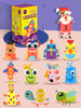 Creative Paper Cups And Plates Stickers For Educational Non-woven Kindergarten Art Area