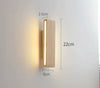 Solid Wood Bedroom Bedside LED Wall Lamp