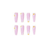 False Nail Pastoral Style Fake Nails Foreign Trade Cross Mirror Direct Supply Nail Stickers Nail Patch Wear Nail Finished Product