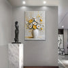 Elegant Flower HD Printing Painting Floral Art Canvas Painting Creamy Wall Painting Suitable for Office, Corridor, Living Room, Bedroom, Bathroom, Room, Coffee Shop, Book Bar Wall Art Decoration Fashion Home Decoration Painting Perfect Gift