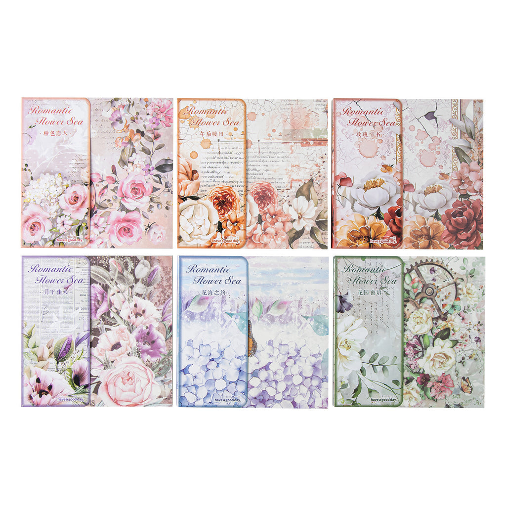 Romantic Flower Sea Series Flower Theme Journal Decoration
