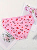 12 Pcs Women's Romantic Valentine's Cotton Briefs - Breathable, Comfy Stretch Knit Panties