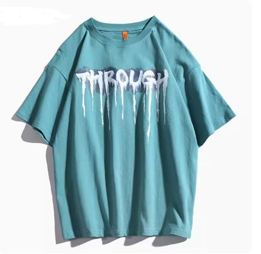 Digital Print Casual Couple Round Neck Half Sleeve