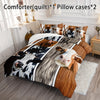 3pcs Modern Fashion Comforter Set (1*Comforter + 2*Pillowcase, Without Core), Farmhouse Cow 3D Print Bedding Set, Soft Comfortable And Skin-friendly Comforter For Bedroom, Guest Room