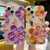 Oil Painting Flower Suitable Blue Light Spot Drill Silicone Soft Case
