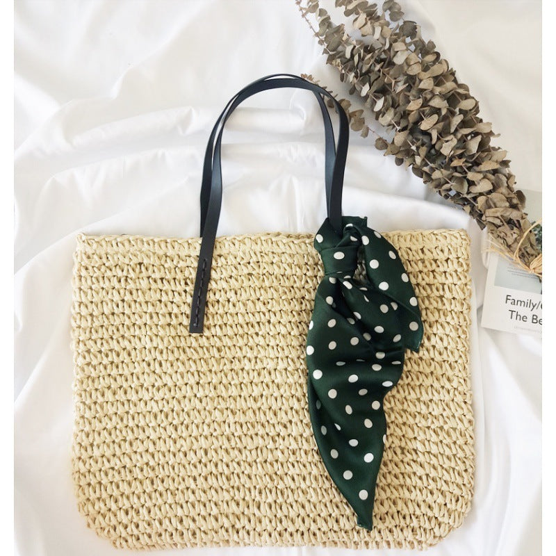 New Seaside Holiday Woven Bag Portable