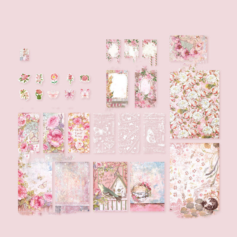 Butterfly And Plant Journal Decorative Source Material 50 Pieces