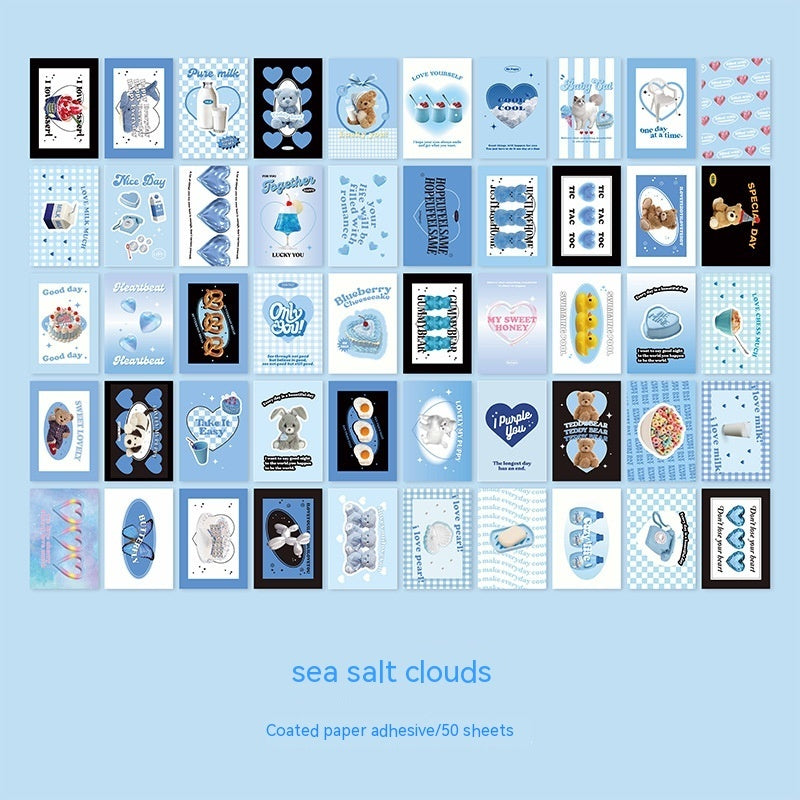 Sweet Escape Series American Retro Girl Journal Material Landscape Stickers