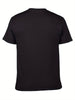 Fish Hook Minimal Art Printed T-shirt - Comfortable, Breathable, Soft, Casual Short Sleeve - For Men - All Season Wear - Perfect Gift for Fishing & Art Lovers