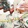 Round Party Atmosphere Dining Room Practical Dirt Resistant Christmas Tablecloth