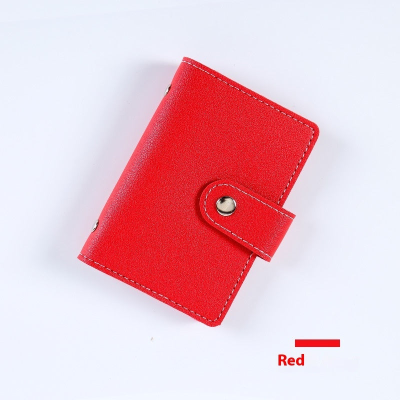 Anti-degaussing Creative Leather Multiple Card Slots PU Bank Card Package