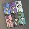 Simple Cartoon Color Silver Phone Case