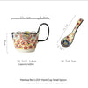 Handmade Large Capacity Painted Irregular Breakfast Cups For Household Use