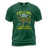 Europe And America Is Just A Girl Who Likes Cows And Sunflowers Round Neck Short Sleeve