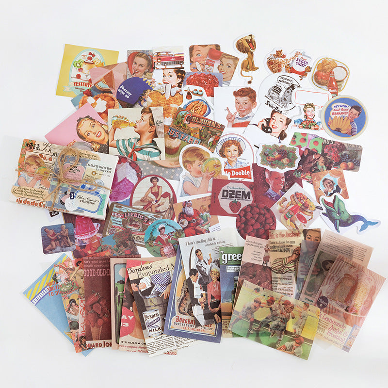Material Box-packed Stickers Creative Journal Material Pasteup