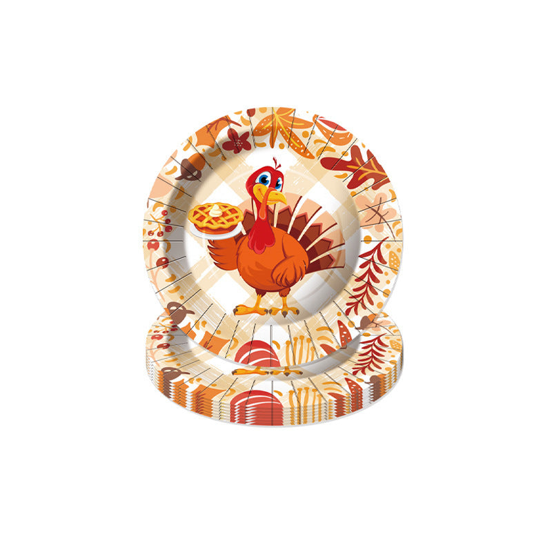 Banner Paper Towel Paper Cup Tablecloth Decoration