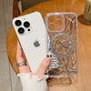 Gold Plated Transparent Magnetic Wireless Charger Mobile Phone Case