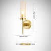 Copper Wall Lamp Bedroom Bedside Lamp Simple Copper Lamp