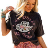 Fashion Letter Print Short-sleeve