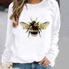 Women's Fashion Casual Round Neck Geometric Pattern Printed Sports Sweater