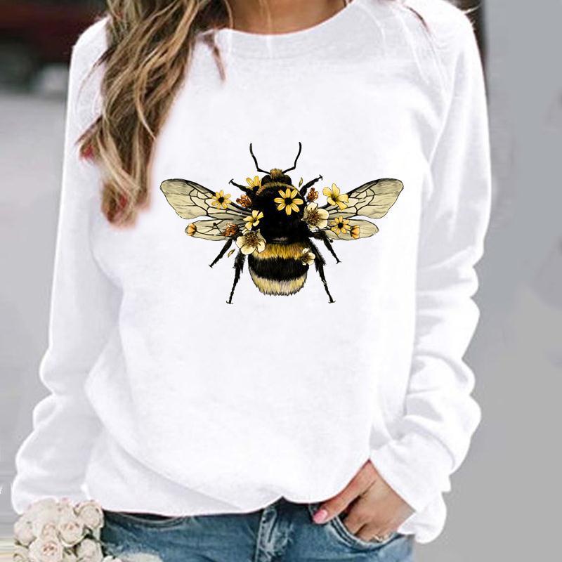 Women's Fashion Casual Round Neck Geometric Pattern Printed Sports Sweater