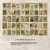 Artistic Retro Plant Flower Journal Decoration Base Paper