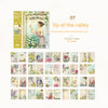 Double-sided Material Journal Book Retro Collage Background Note Paper