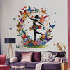 A set of two 11.81*35.43inch*2pcs creative butterfly wall stickers for bedroom living room background wall home decoration stickers self-adhesive MS2540-KN