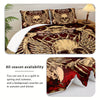 Black Skull Comforter Set, Skull Bedding Set, Victorian Gothic Comforter Set, Victorian Gothic Bedroom Decorations, 3 Piece Set (1 Bed Comforter + 2 Pillow Cases), Four Seasons Comforter, Soft Comforter And Breathable