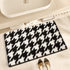 Simple Plaid Bathroom Absorbent Bathroom Anti-slip Mats Carpet