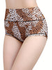 4pcs Breathable Leopard Print High Waist Panties, Comfy Women's Lingerie & Underwear Intimates