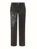 Emmiol Washed Heart Pattern Cargo Jeans