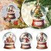 15pcs Festive Snow Globe Wooden Ornament Set - Perfect for Christmas Tree & Home Decor, Unique Holiday Gift Idea