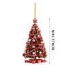 Christmas Tree Pendant Holiday Decoration Acrylic Flat Decorations